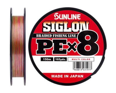 Плетёный шнур Sunline SIGLON PE x8 Multi Color 150m 